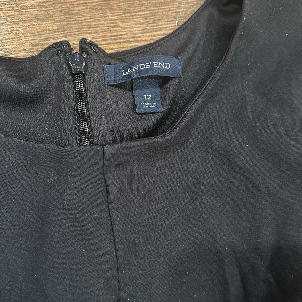 Gorgeous Professional Structured Dress with Pockets Size 12 Lands End - Picture 2 of 2